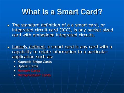 smart card simple definition|smart card identification.